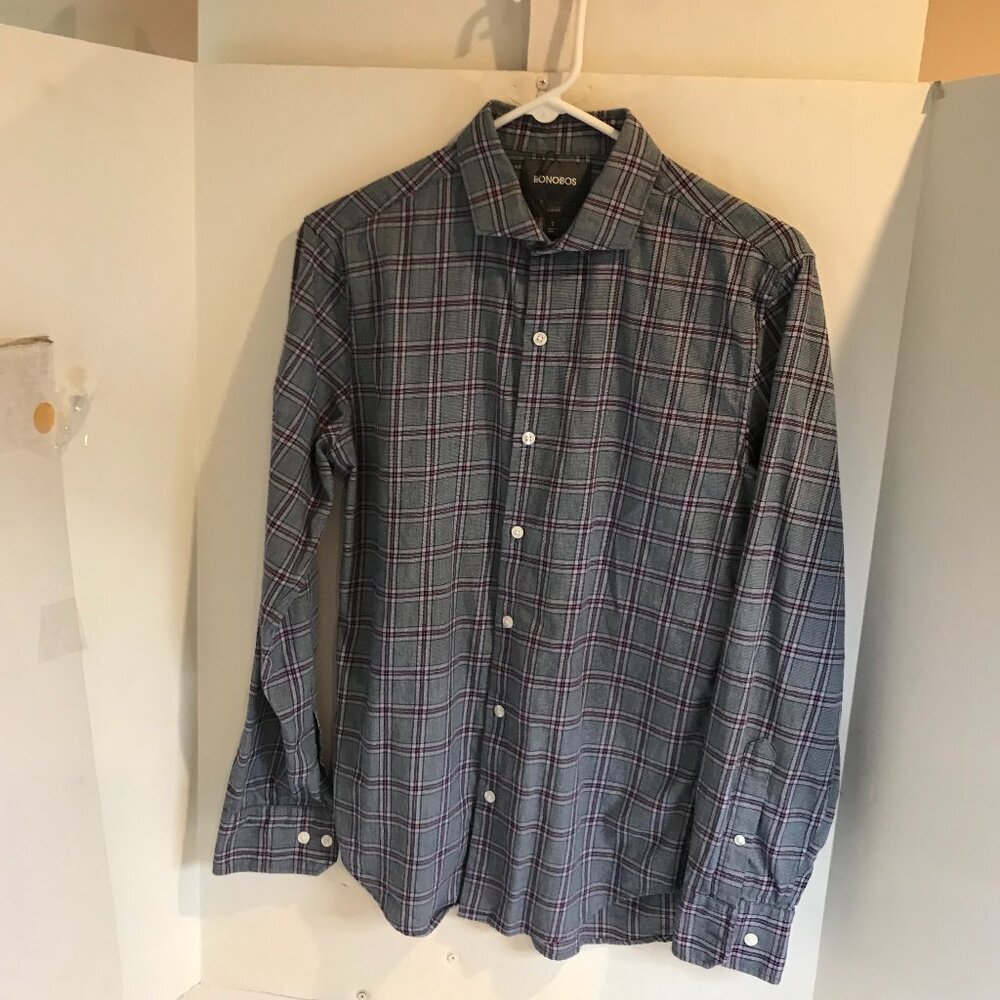 BONOBOS MENS SLIM FIT SHIRT SIZE S